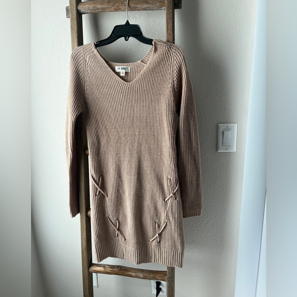SAY WHAT - sweater dress size M - Picture 1 of 6